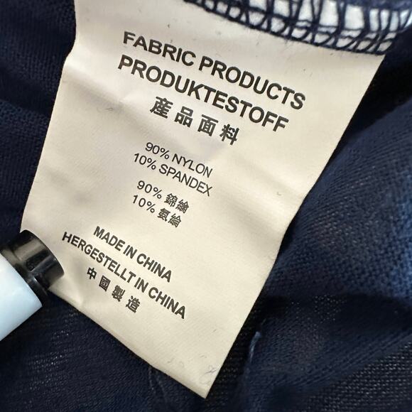 MissMay Retro Gorgeous Swing Dress WMNs XL Navy Floral Lace Long Sleeve Pleated - Picture 8 of 10